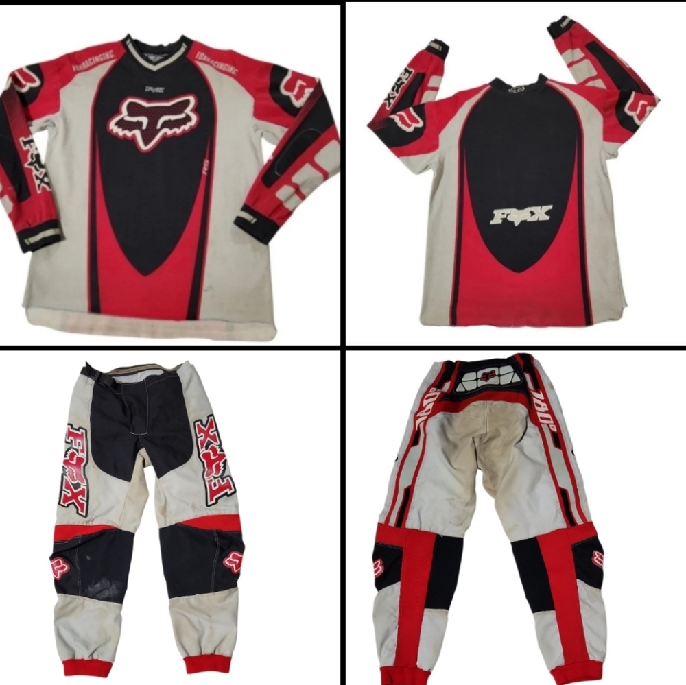 Vintage 2000 Fox Racing RS Motocross Supercross Jersey & Racing Pants (M(30))